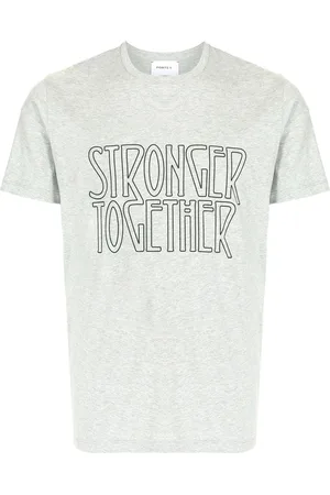 Ports V T-shirt med stronger together-print