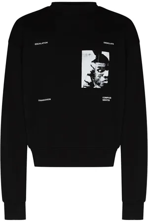 HELIOT EMIL Sweatshirt med rund hals og grafisk tryk
