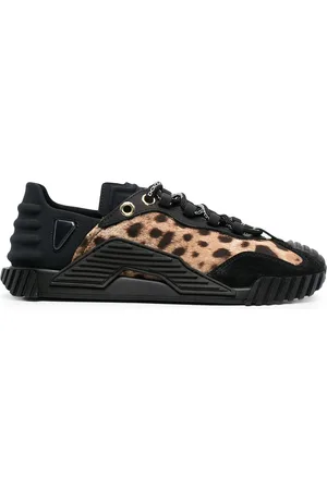 Dolce & Gabbana Low-top sneakers med leopardpanel