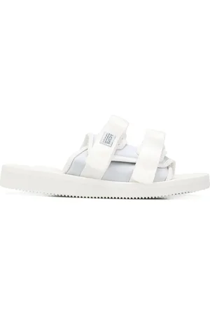 SUICOKE Hvide sandaler med remme