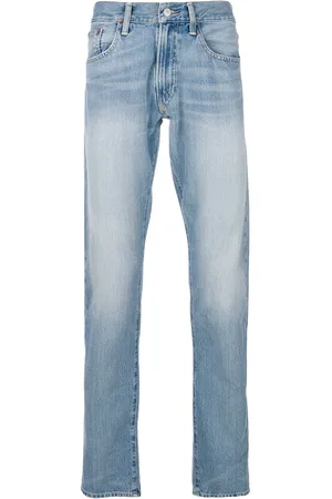 Ralph Lauren Stenvaskede jeans med smal pasform