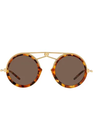 Dolce & Gabbana Pilot-solbriller med skildpaddeeffekt