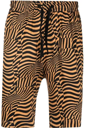 Comme des Garçons Psycho shorts med abstrakt tryk