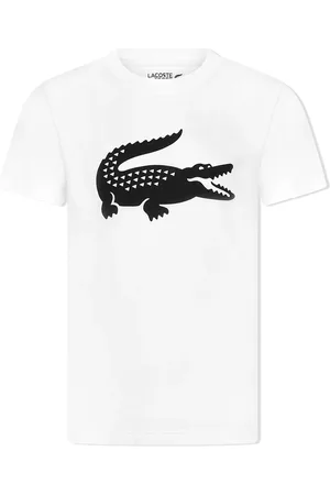 Lacoste T-shirt med rund hals og logotryk