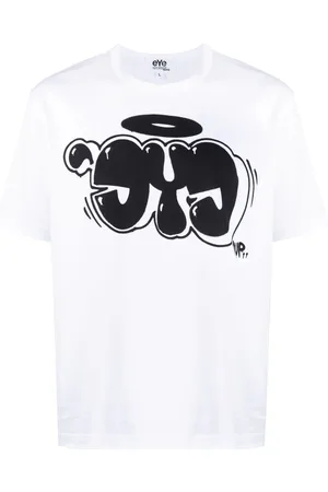 JUNYA WATANABE T-shirt med graffiti-tryk