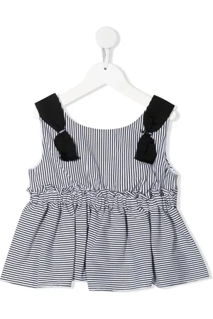 MONNALISA Stribet plisseret top