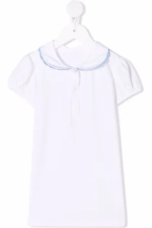 SIOLA Bluse med kontrastkant