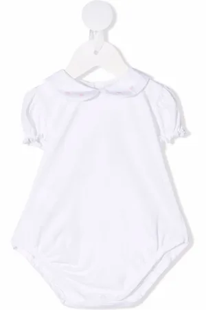 SIOLA Bluse med flæsekant og broderi