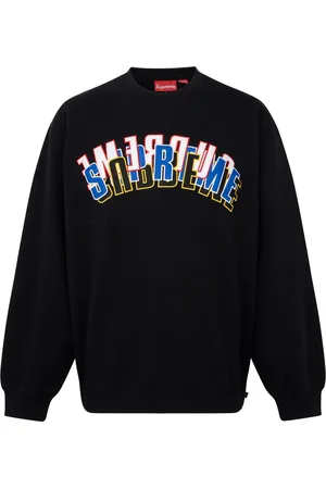 Supreme Sweatshirt med stablet logo og rund hals