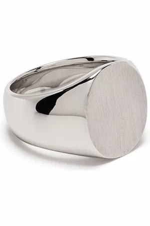 TOM WOOD Oval Satin signet-ring