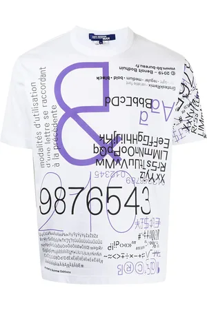 JUNYA WATANABE T-shirt med typografisk tryk