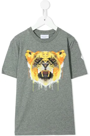 MARCELO BURLON T-shirt i bomuld med tigertryk