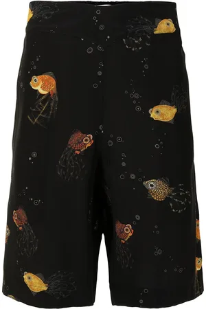 Lanvin Skræddersyede shorts med fiskeprint