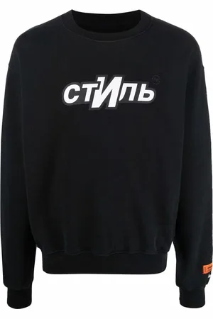 Heron Preston Sweatshirt med rund hals og logotryk