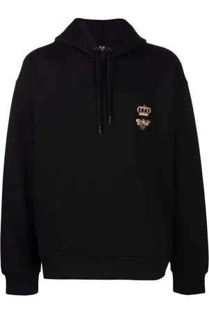 Dolce & Gabbana Hættetrøje med bi-og kronetryk