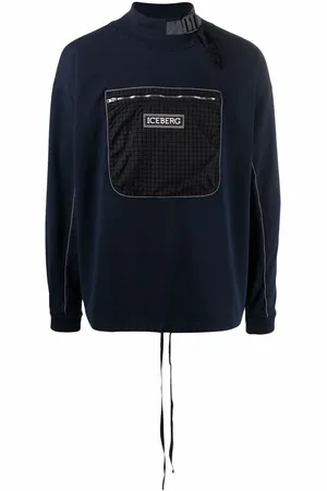 Iceberg Sweatshirt med brystlomme og høj hals