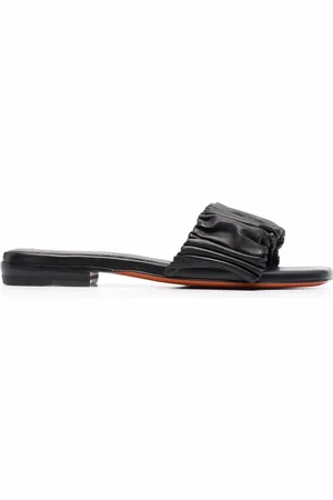 santoni Lædersandaler med ruche