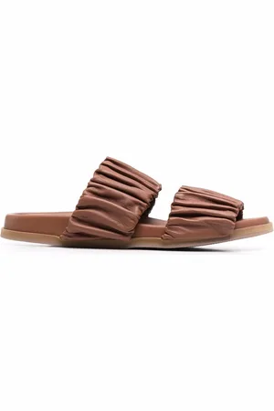 santoni Lædersandaler med ruche