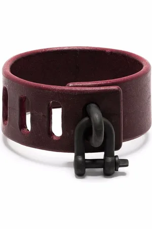 PARTS OF FOUR Restraint læderarmbånd med vedhæng