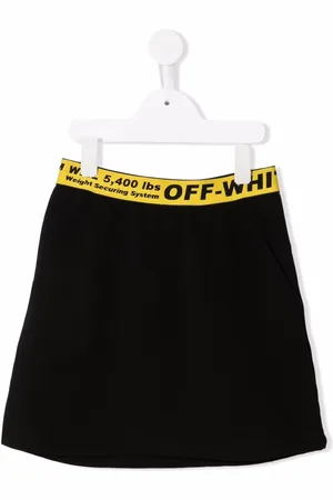 OFF-WHITE Kort nederdel med logo-linning