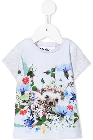 Emmett - Mini Turtles - Blue baby t-shirt with turtles - Molo