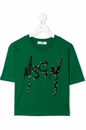 Msgm T-shirt med rund hals og logo