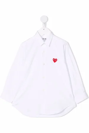 Comme des Garçons Skjorte med knapper og hjertedetalje