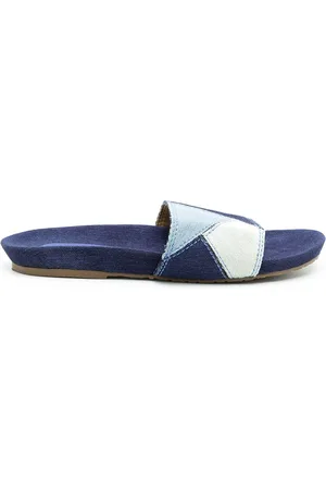 AMIR SLAMA Patchwork-sandaler i denim