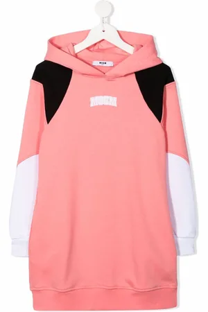 Msgm Kjole med hætte og logotryk
