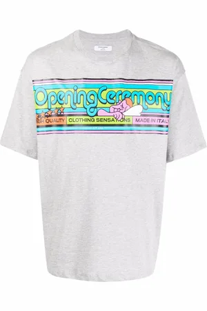 Opening Ceremony T-shirt med tegneserie-tryk