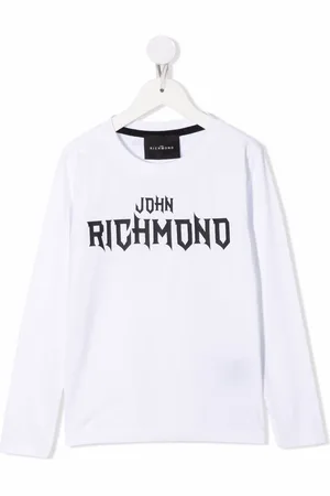 John Richmond Langærmet T-shirt med logotryk