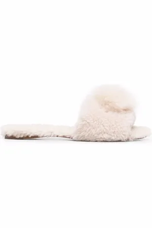 Aquazzura Foxy flade sandaler med pompon