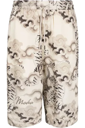 Maharishi Knælange shorts med snoretræk