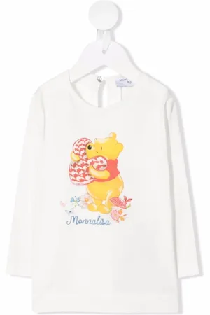 MONNALISA X Winnie the Pooh T-shirt med logobroderi