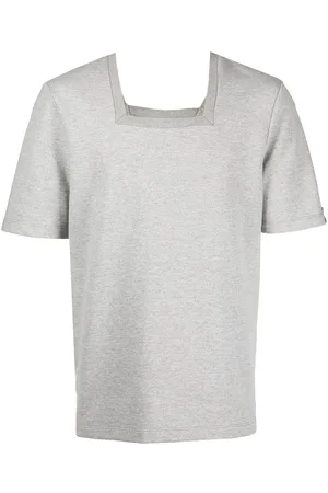 ROMEO HUNTE T-shirt i frotté med firkantet hals
