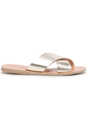 Ancient Greek Sandals Metalliske Thais slip-on sandaler