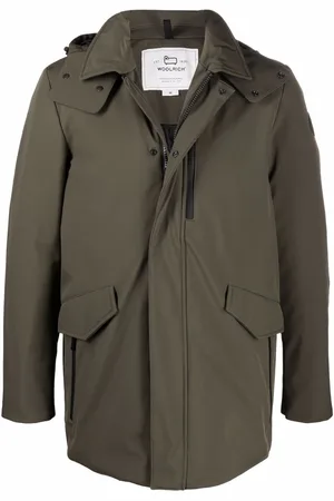 Woolrich Mellemlang frakke med hætte