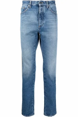 Palm Angels Jeans med lige ben og sidestribe