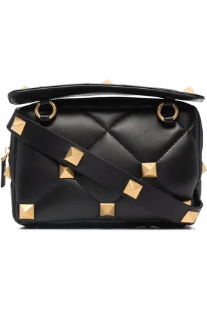 VALENTINO GARAVANI Rockstud-udsmykket diamant-quiltet clutch