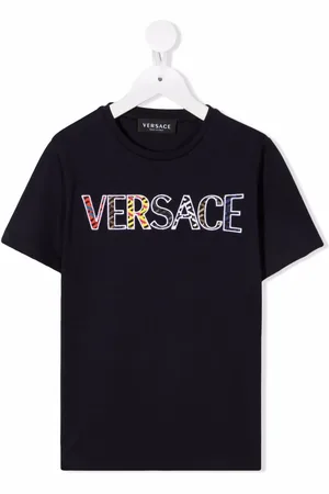VERSACE T-shirt med logo-applikation