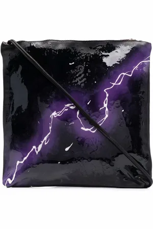 GUIDI Skuldertaske med thunder-tryk