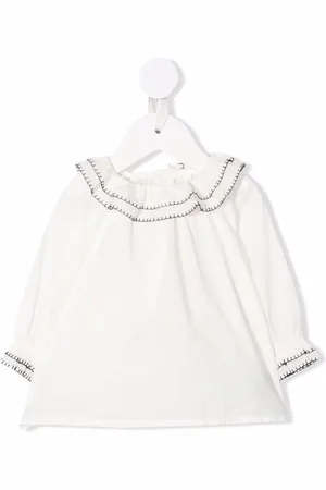 BONPOINT Bluse med kastesting-detalje