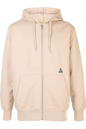 PALACE Sweatshirt med logotryk og lynlås