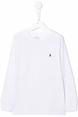 Ralph Lauren T-shirt med rund hals og broderet logo