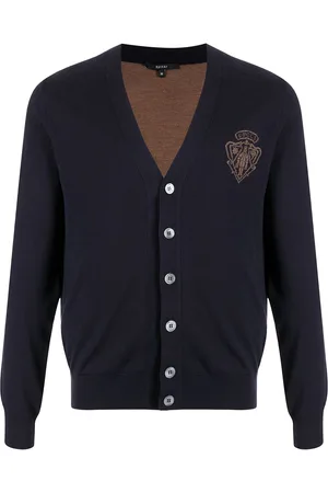 Gucci Cardigan med V-hals og våbenmærke