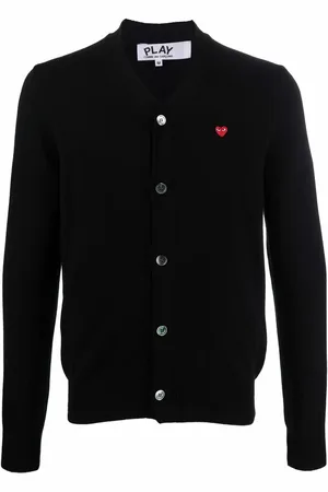 Comme des Garçons Finstrikket cardigan i uld