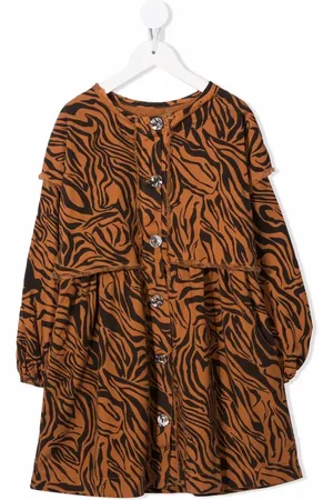 Le pandorine Kort kjole med tigertryk