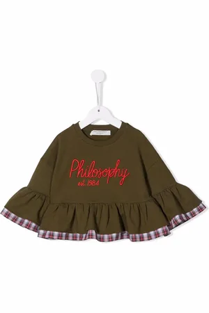 PHILOSOPHY DI LORENZO SERAFINI Top med logotryk og svaj
