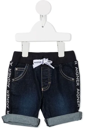 Aigner Denimshorts med logobånd