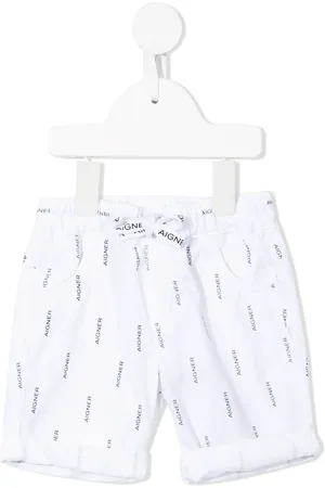 Aigner Shorts med løbesnor og logotryk